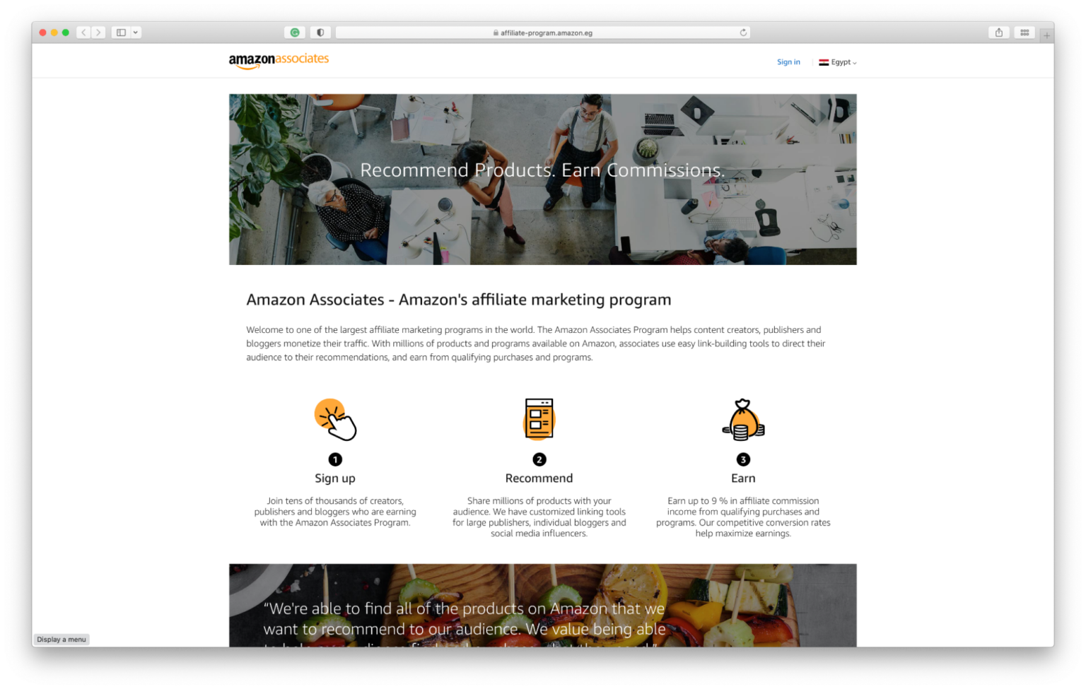 Amazon.eg + Amazon Associates Program for Egypt Geniuslink