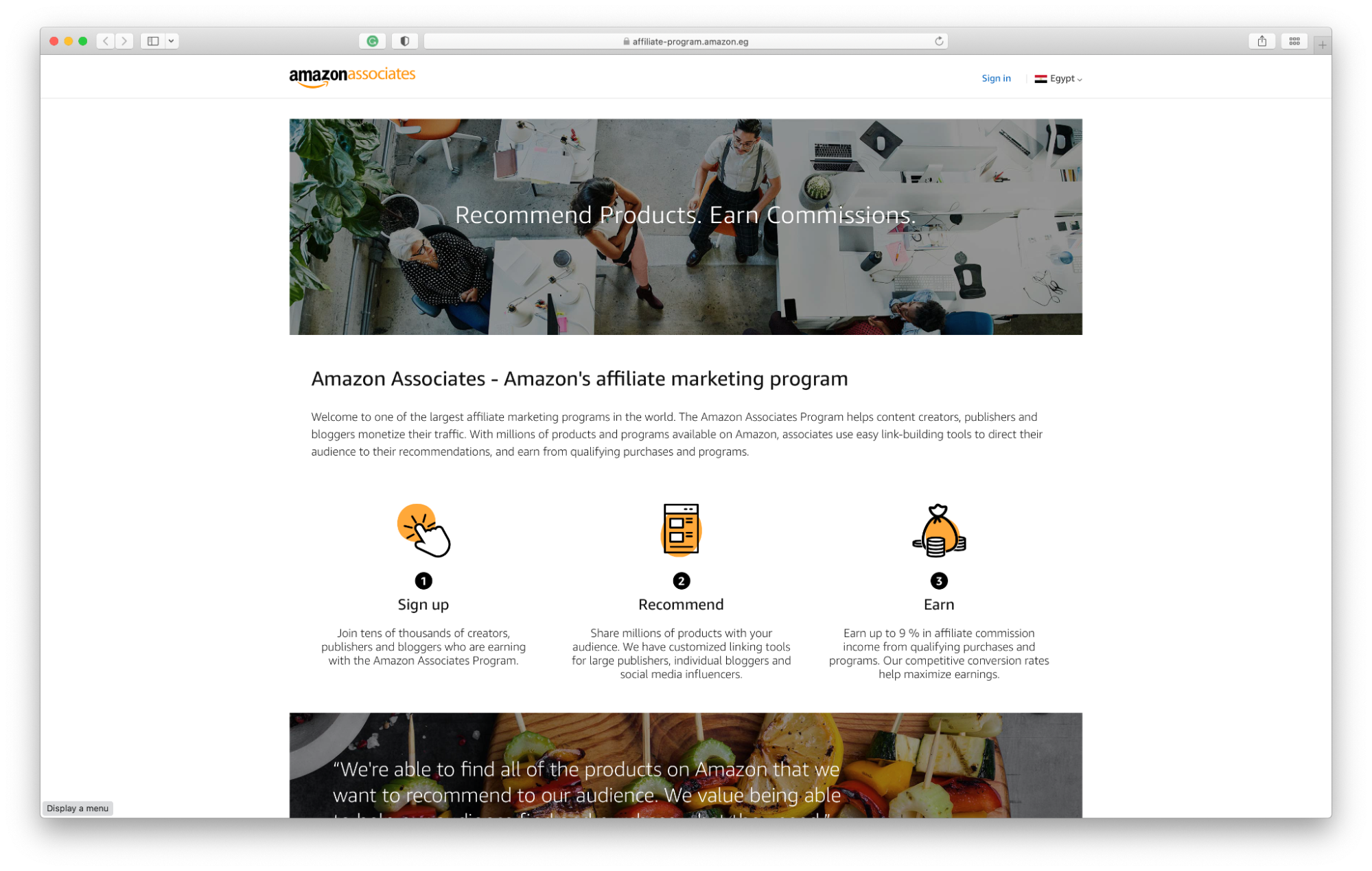 Amazon.eg + Amazon Associates Program for Egypt Geniuslink