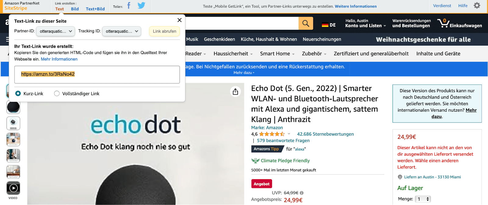 Amazon Associates Germany Guide Account Setup,