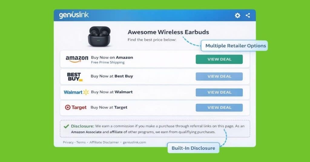 Amazon affiliate disclosure